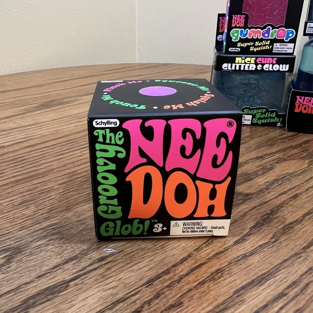 Schylling Needoh New Authentic Lot Of 12 Rainboh Snowball Jelly Squish Nice Berg